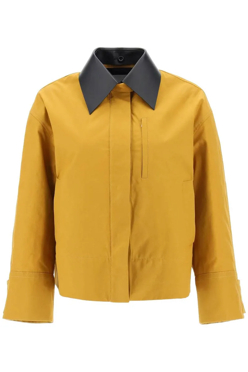 Jil Sander    Jil Sander Jacket With Leather Collar