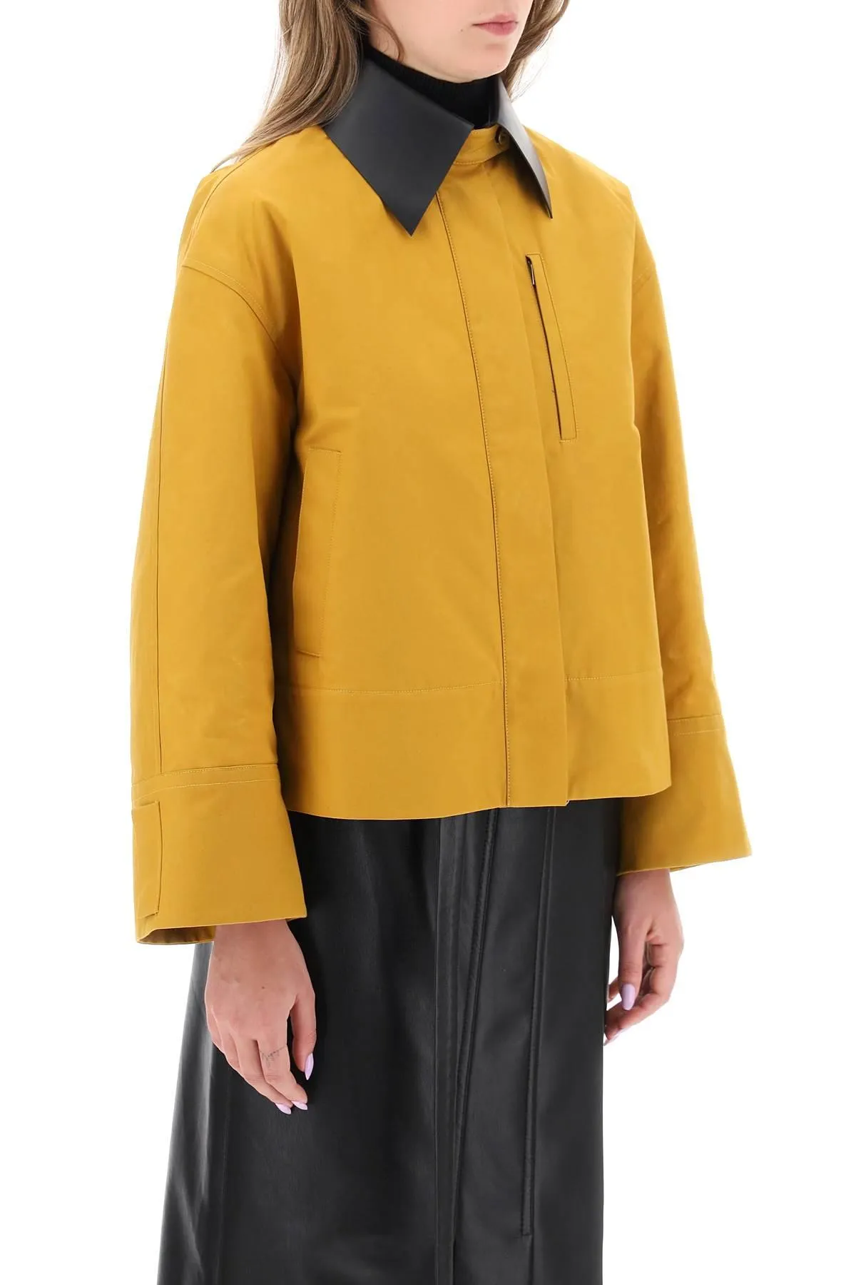 Jil Sander    Jil Sander Jacket With Leather Collar