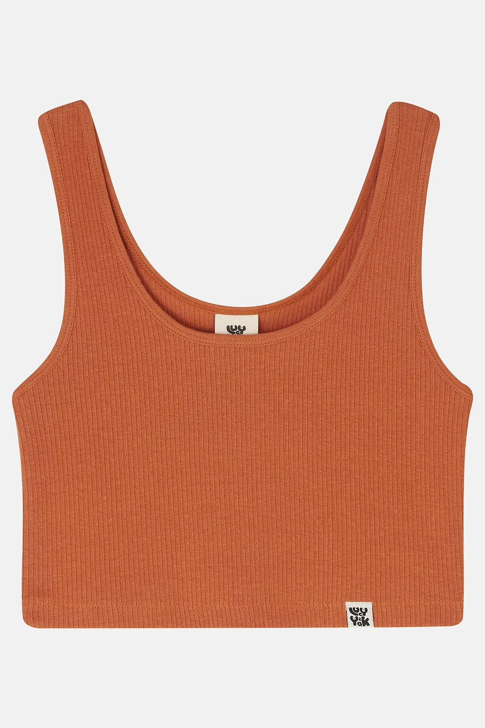 Josy Vest Top: ORGANIC COTTON & LENZING ECOVERO - Terracotta