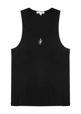 JW ANDERSON Logo-embroidered stretch-cotton vest -                         -                     -                