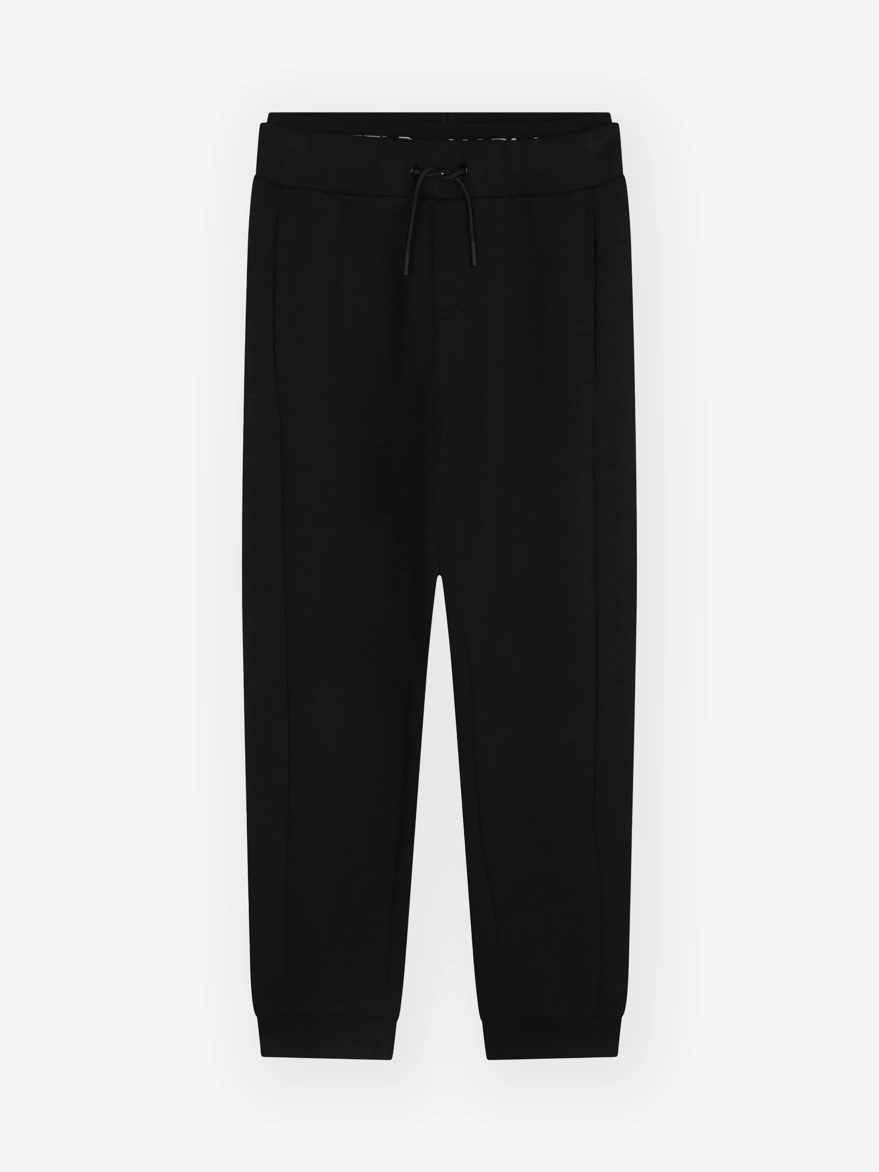 Karl Lagerfeld Boys Double Waistband Joggers in Black