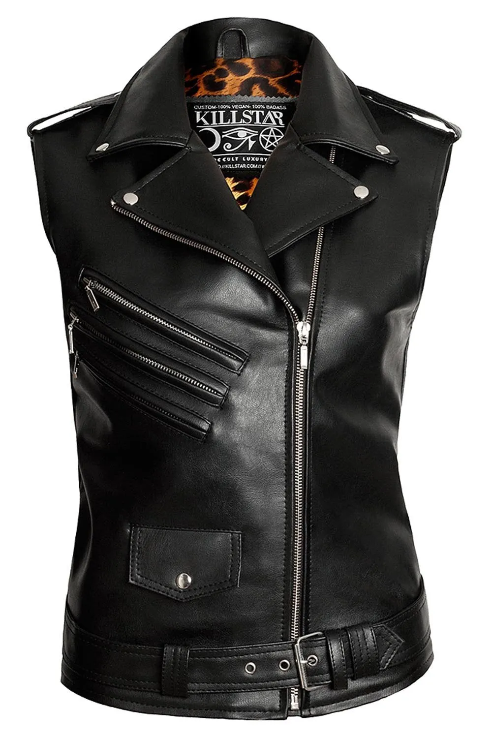 Killstar - Core Leather Vest Vegan | Dark Ages