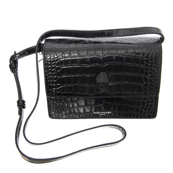 KURT GEIGER Shoredicth 1963 Black Leather Corssbody Bag