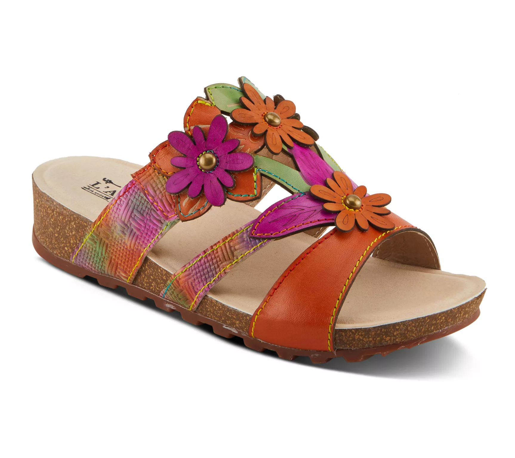 L'Artiste by Spring Step Slide Sandals - Lavonda