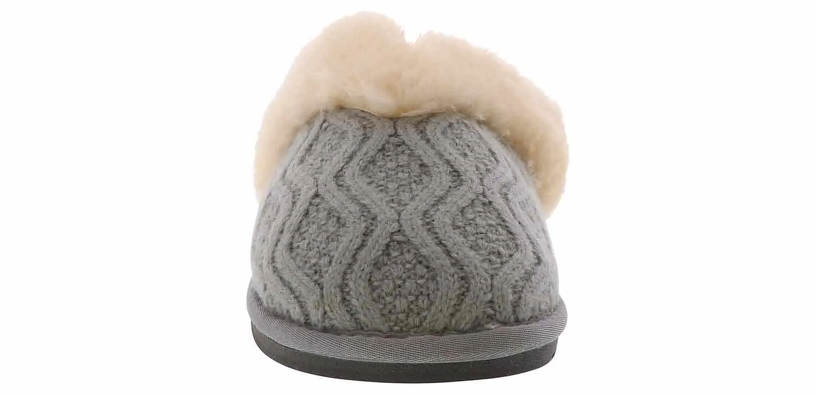 Lamo Caroline Knit Scruff Grey Women’s Slipper