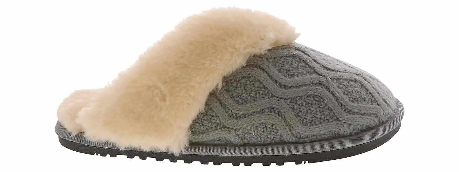 Lamo Caroline Knit Scruff Grey Women’s Slipper