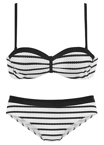 LASCANA Underwired Bandeau Bikini Set | Kaleidoscope