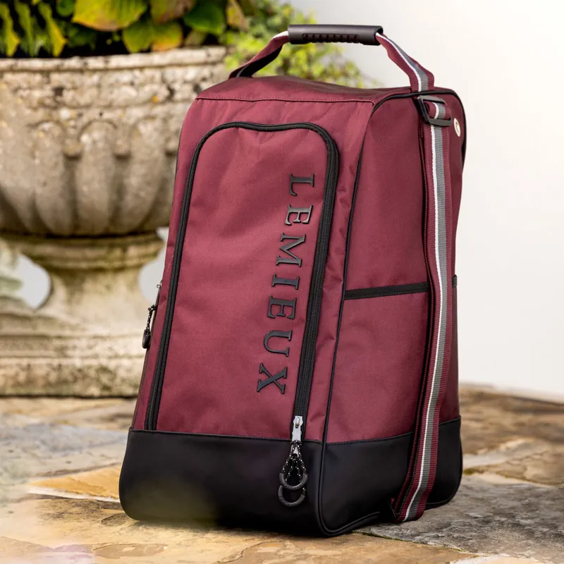 LeMieux Elite Pro Wellington Boot Bag - Burgundy