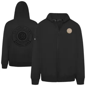 Levelwear Chicago Cubs Black Uphill Oversized Full-Zip Hoodie