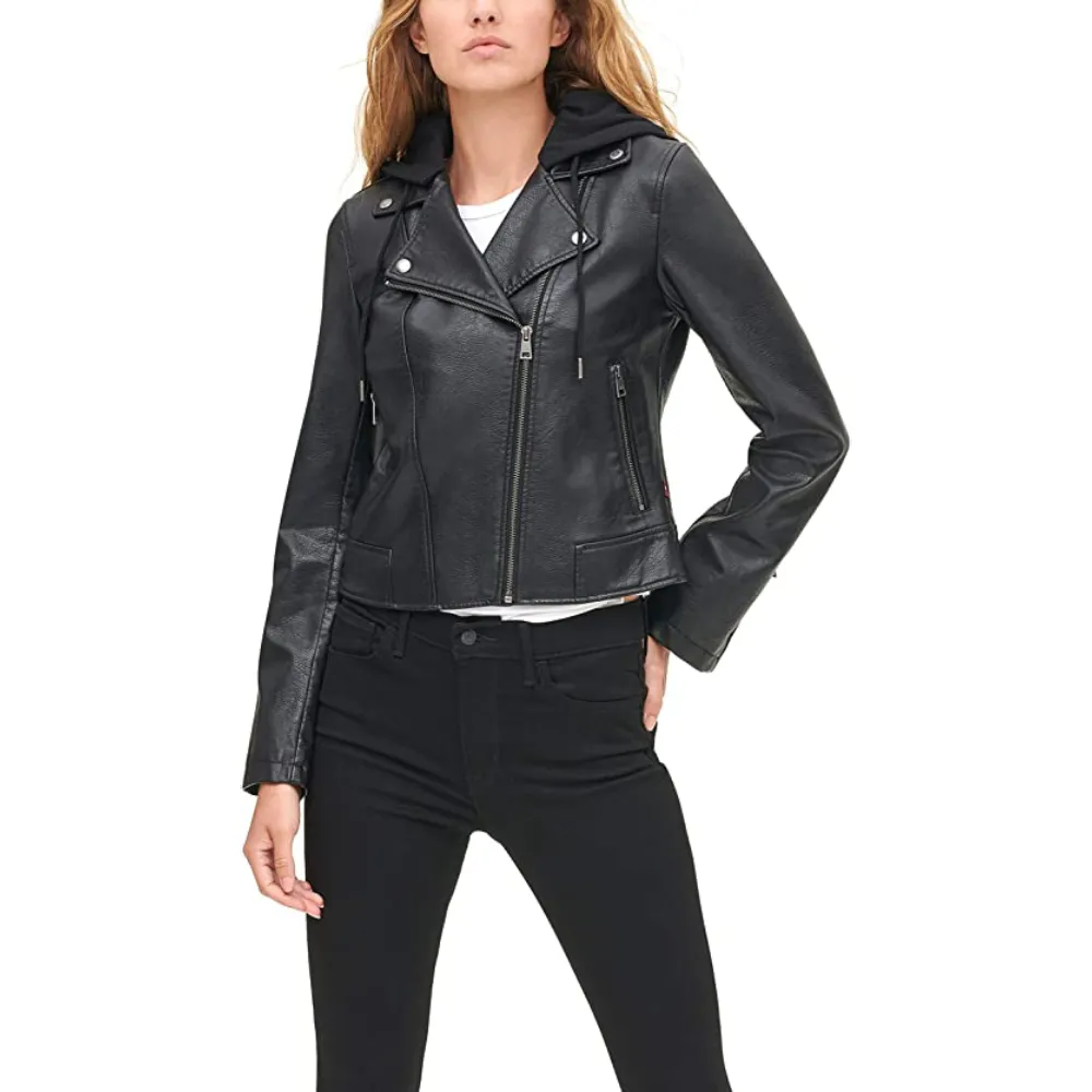 Levi's Womens Faux Leather Motorcycle Jacket - Shop Now