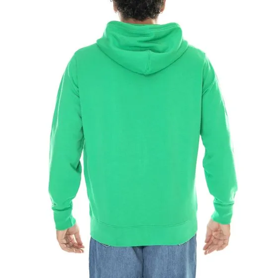 Levis M' New Original Zip Up Bright Green Hoodie