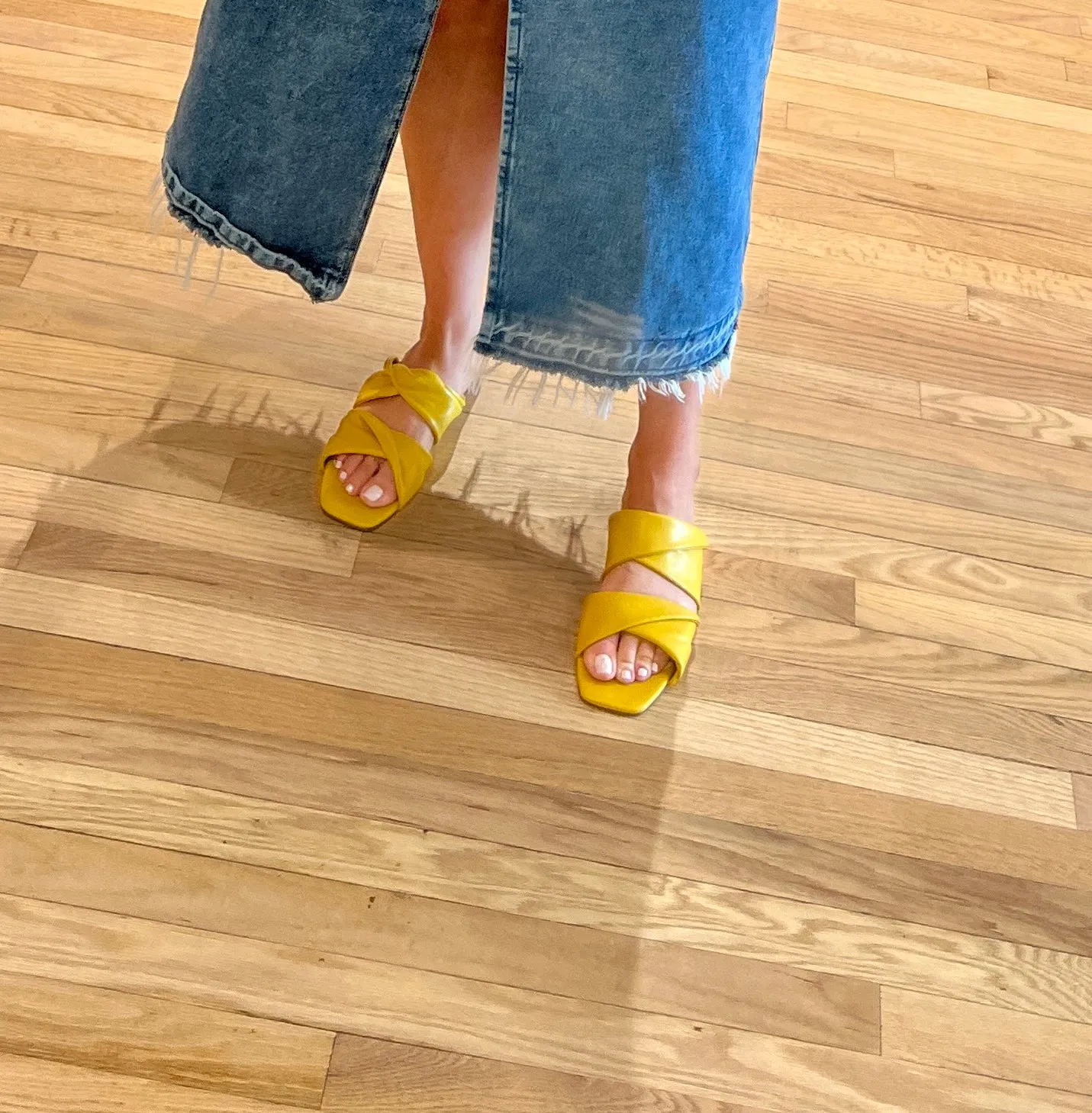 Lido - Mustard Nappa Sandals