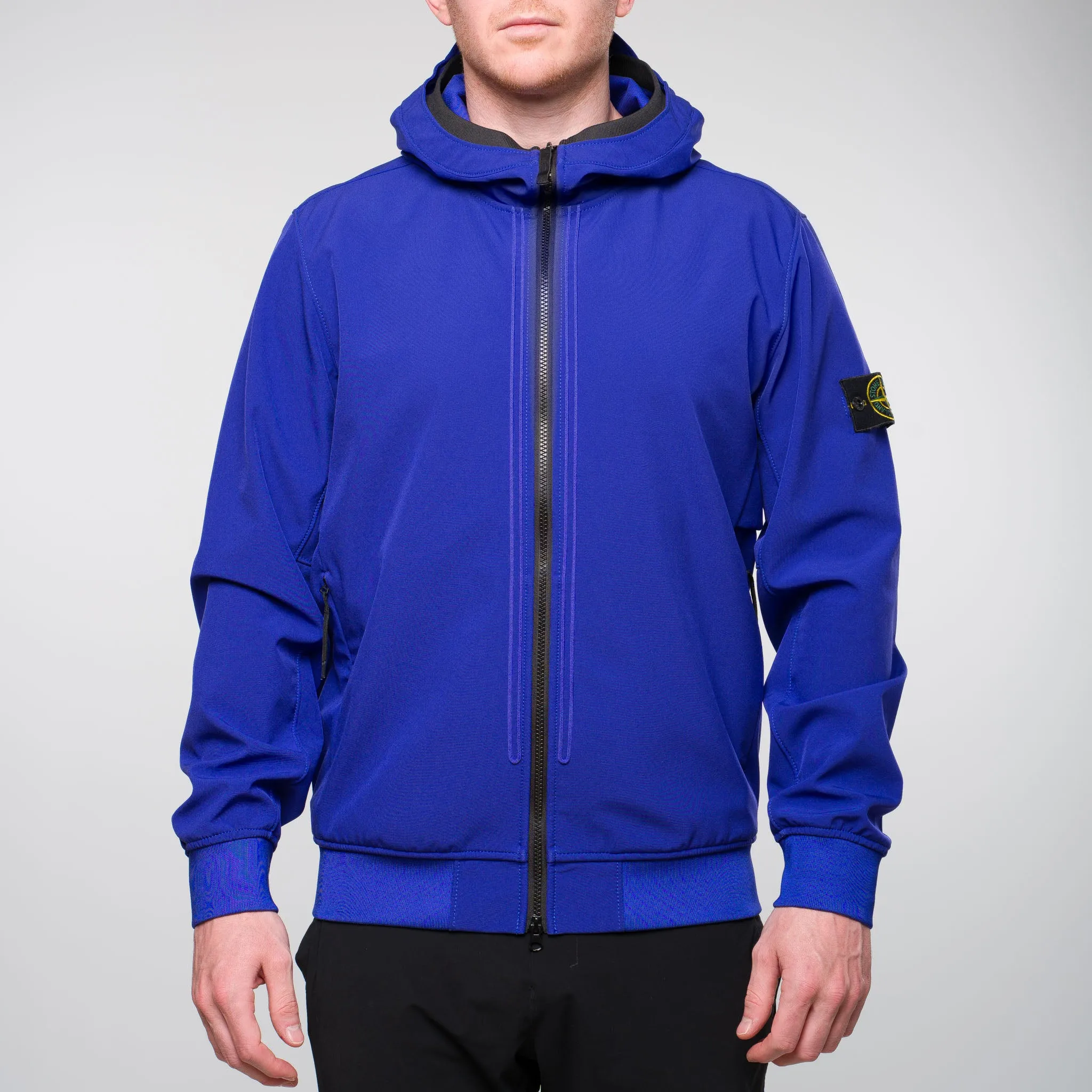 Light Soft Shell-R e-dye technology Hooded Jacket Blue