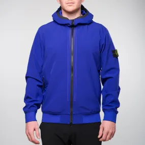 Light Soft Shell-R e-dye technology Hooded Jacket Blue