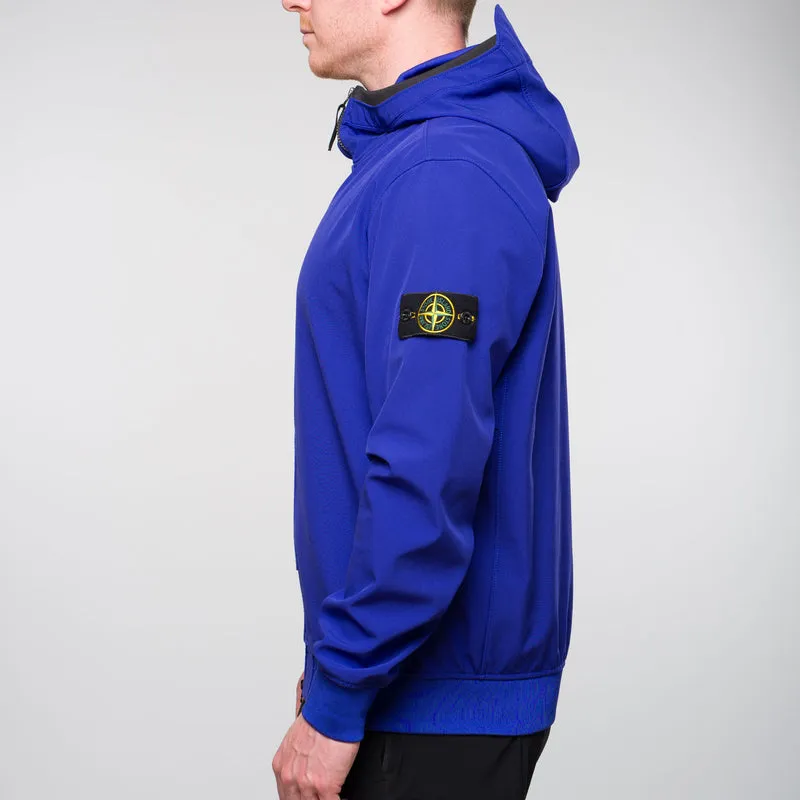 Light Soft Shell-R e-dye technology Hooded Jacket Blue