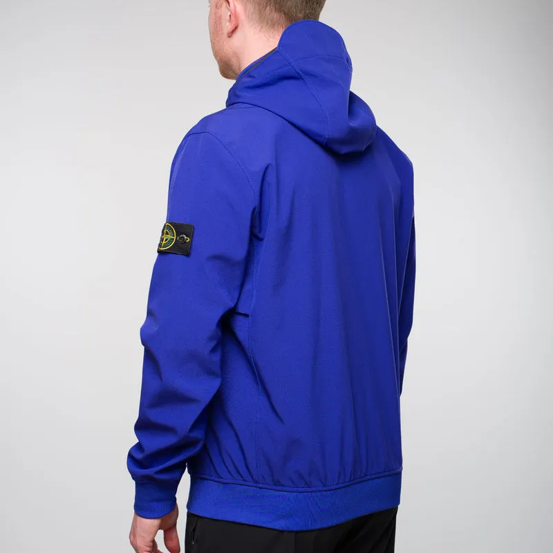 Light Soft Shell-R e-dye technology Hooded Jacket Blue