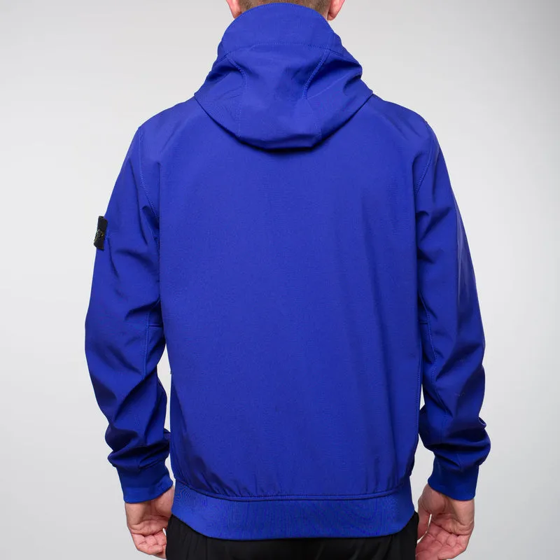 Light Soft Shell-R e-dye technology Hooded Jacket Blue