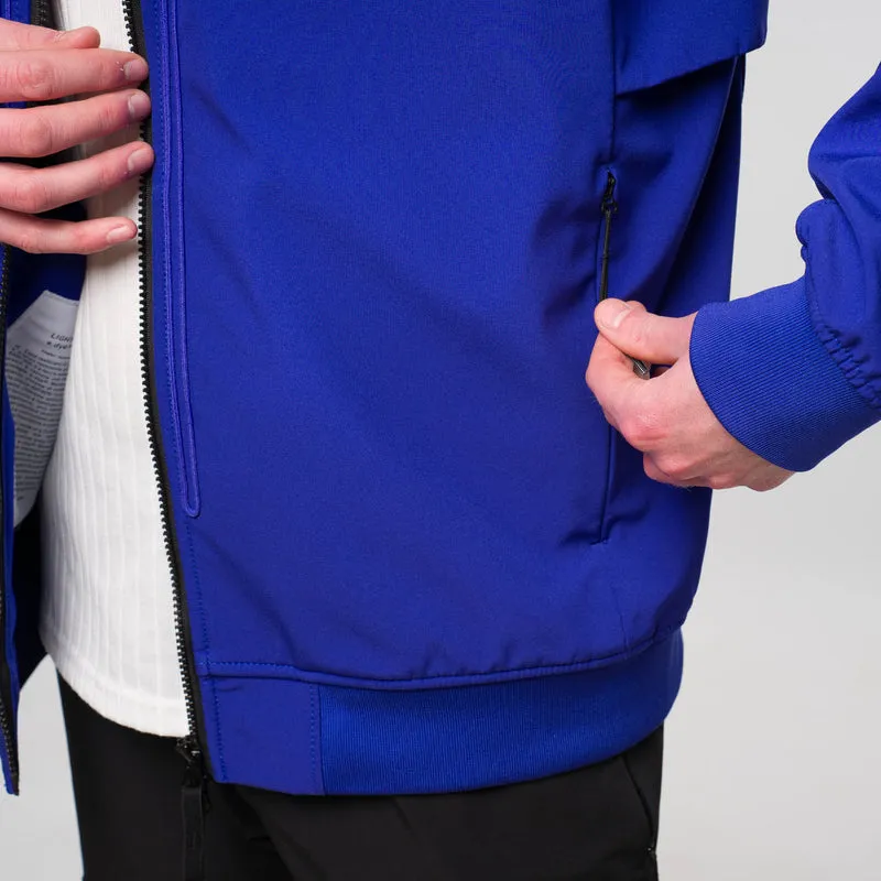 Light Soft Shell-R e-dye technology Hooded Jacket Blue