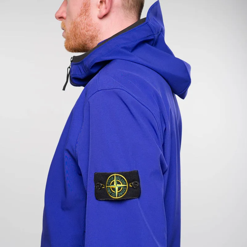 Light Soft Shell-R e-dye technology Hooded Jacket Blue