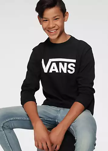 Logo Print Long Sleeve Shirt by Vans | Look Again