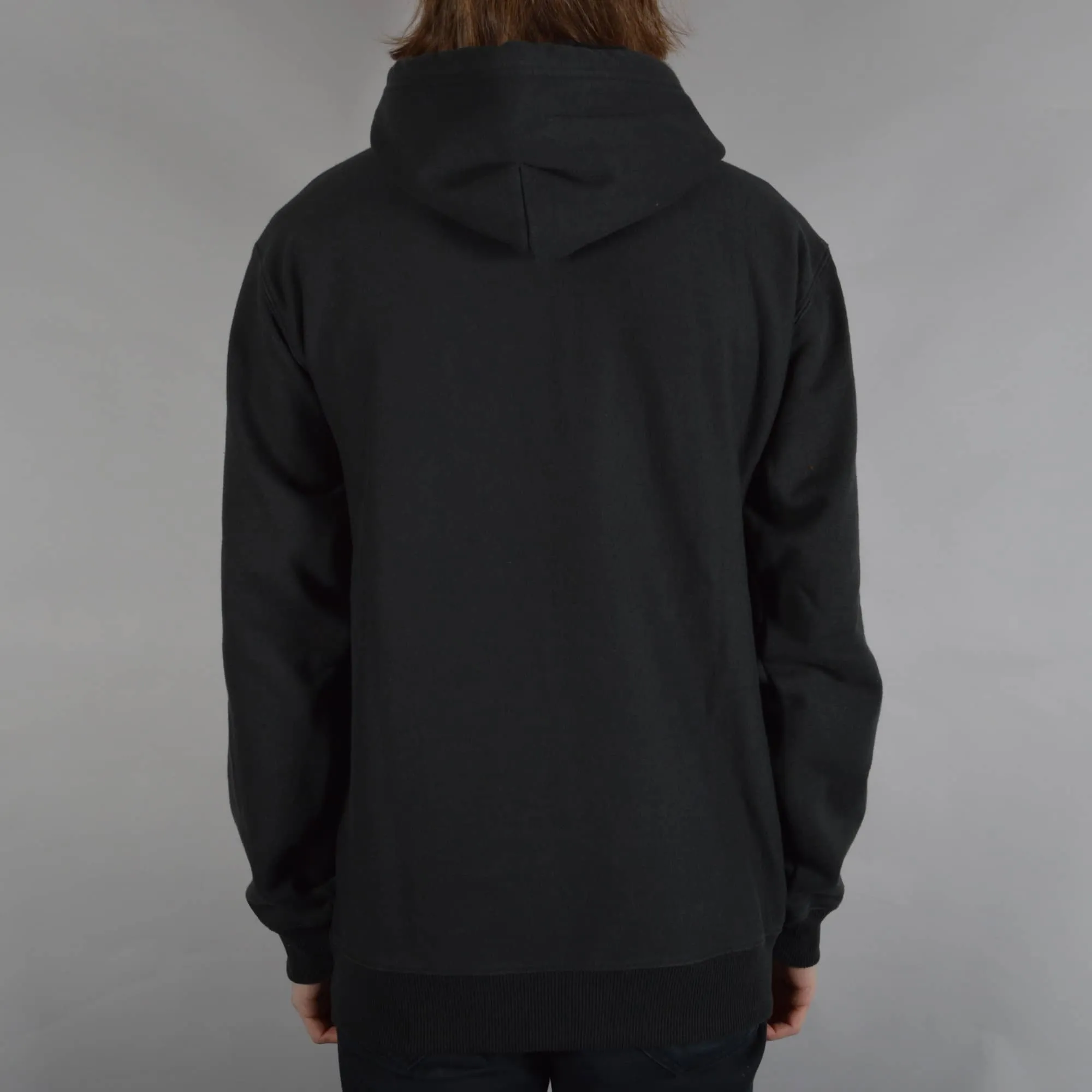 Longman 1/2 Zip Hooded Fleece - Washed Black