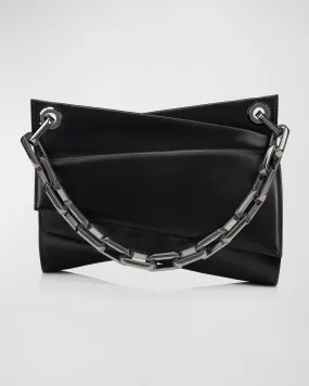 Loubitwist Chain Shoulder Bag in Leather