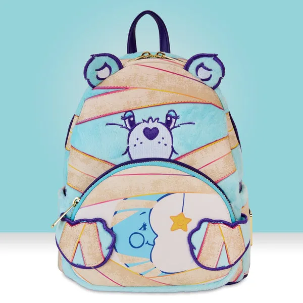 Loungefly Carebears x Universal Monsters Bedtime Bear Mummy Mini Backpack