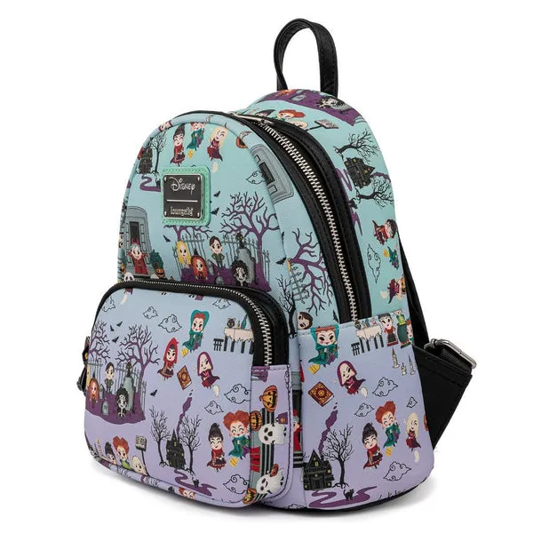 Loungefly x Disney Hocus Pocus All Over Print Mini Backpack