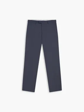 Lovell Infinity Slim Fit Blue Semi Plain Trousers