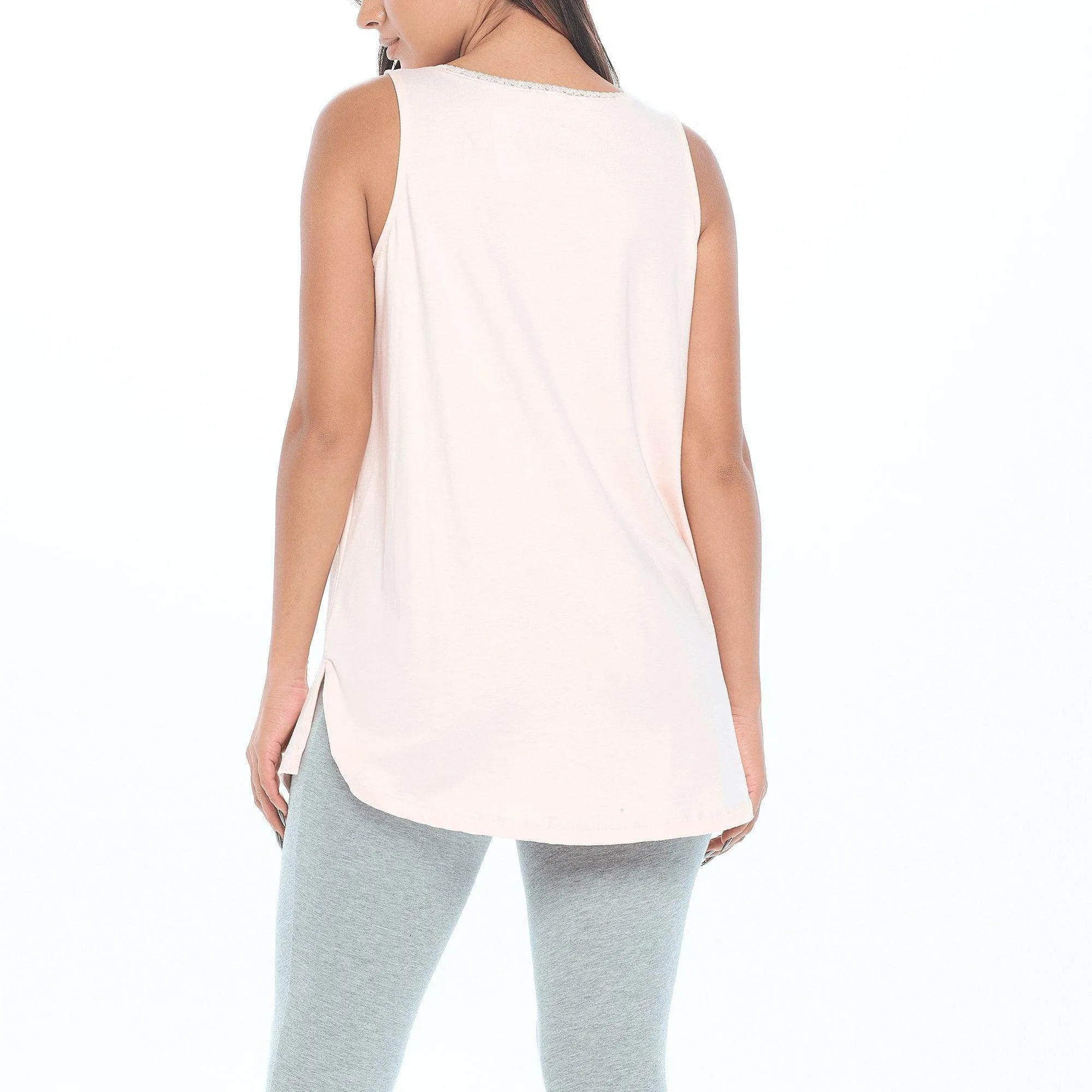 Lux Cotton Tank Sleep Shirt