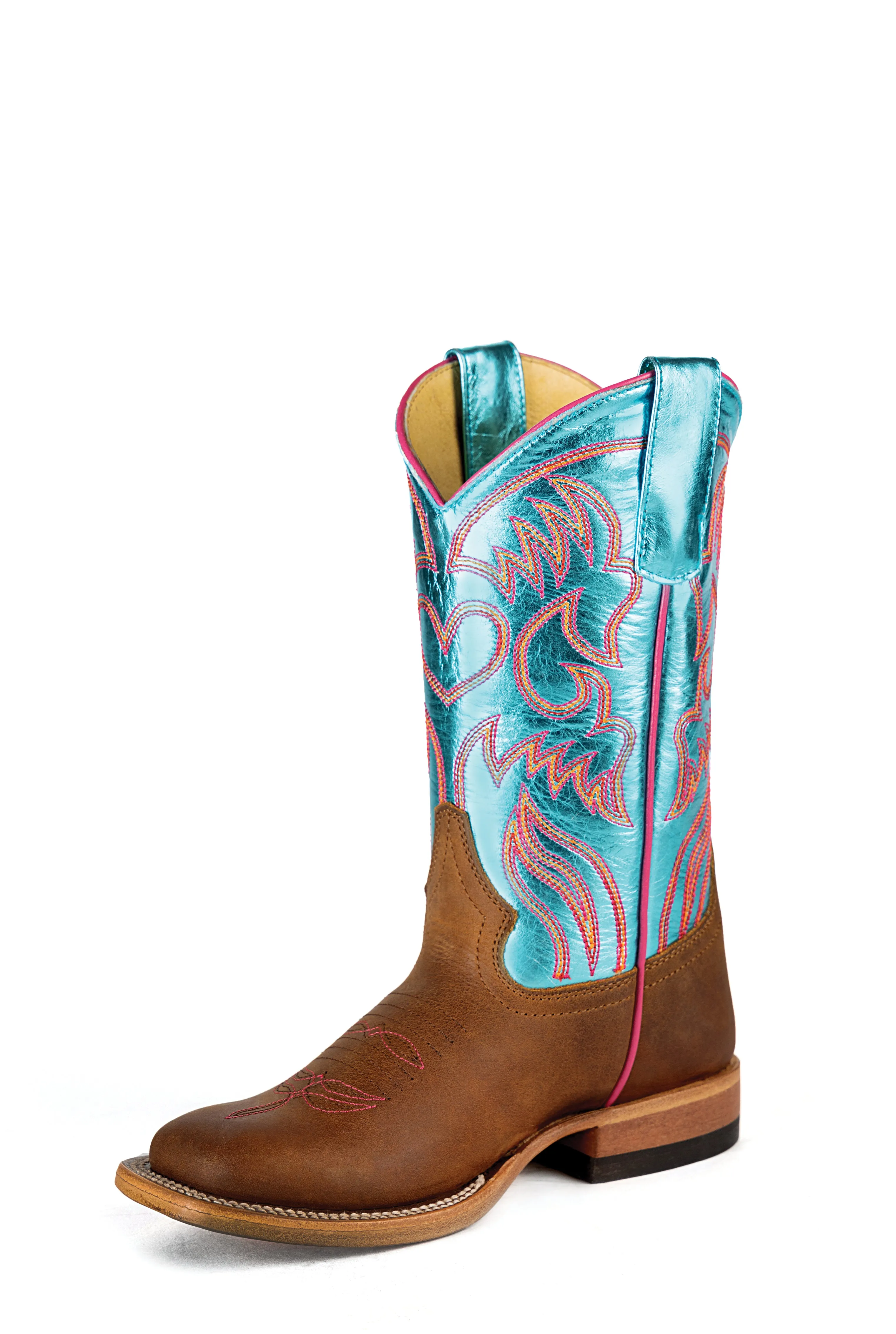 Macie Bean Turquoise Honey Crazyhorse Children's Boot