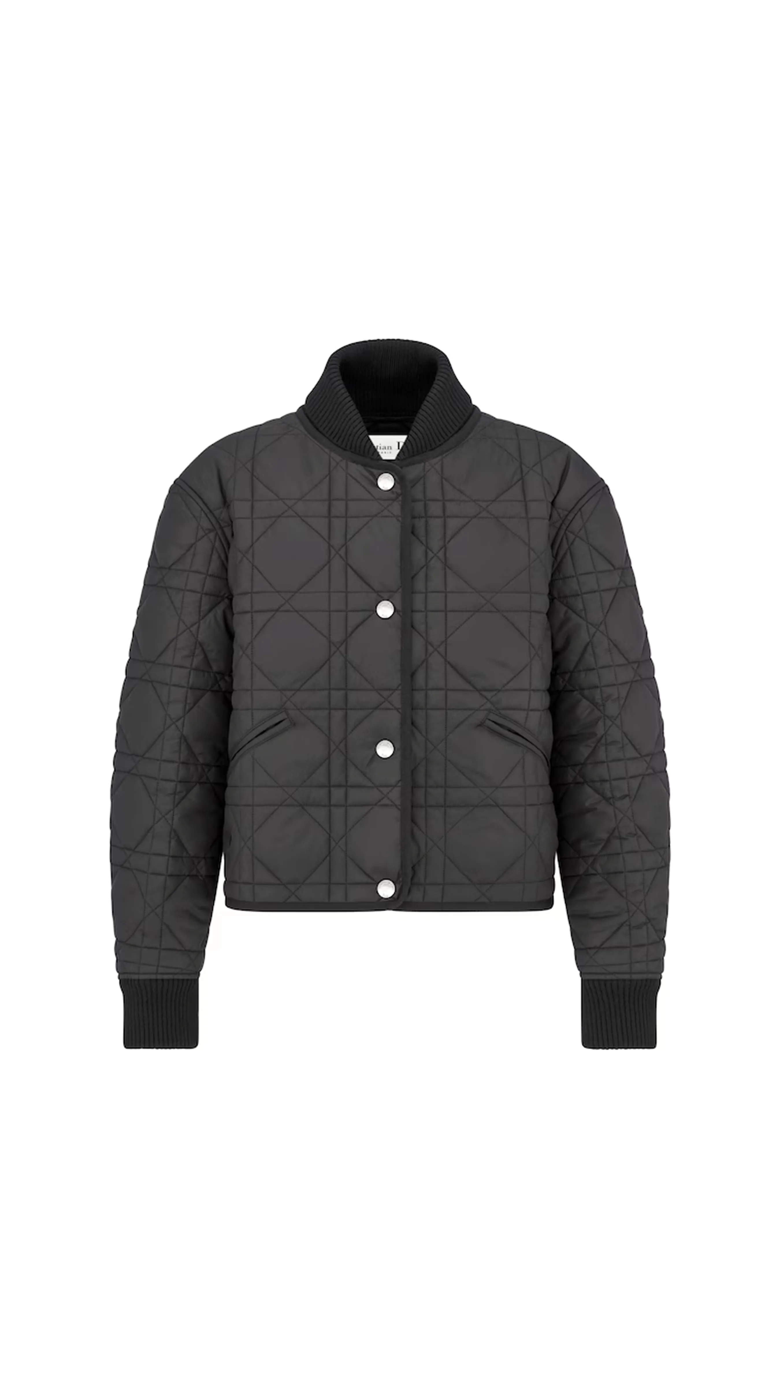 Macrocannage Bomber Jacket - Black