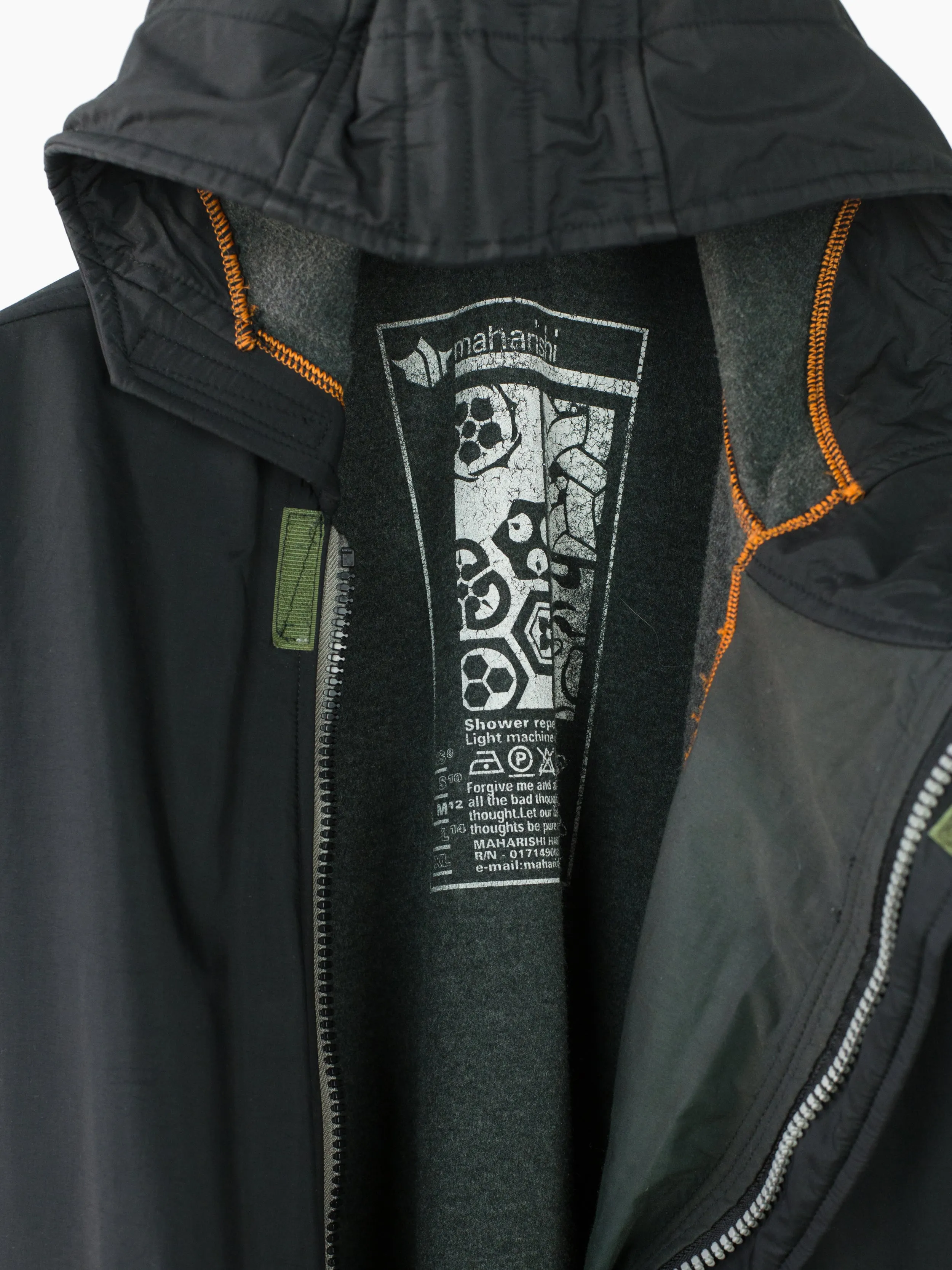 Maharishi 99AW Asymmetrical Zip Rain Jacket