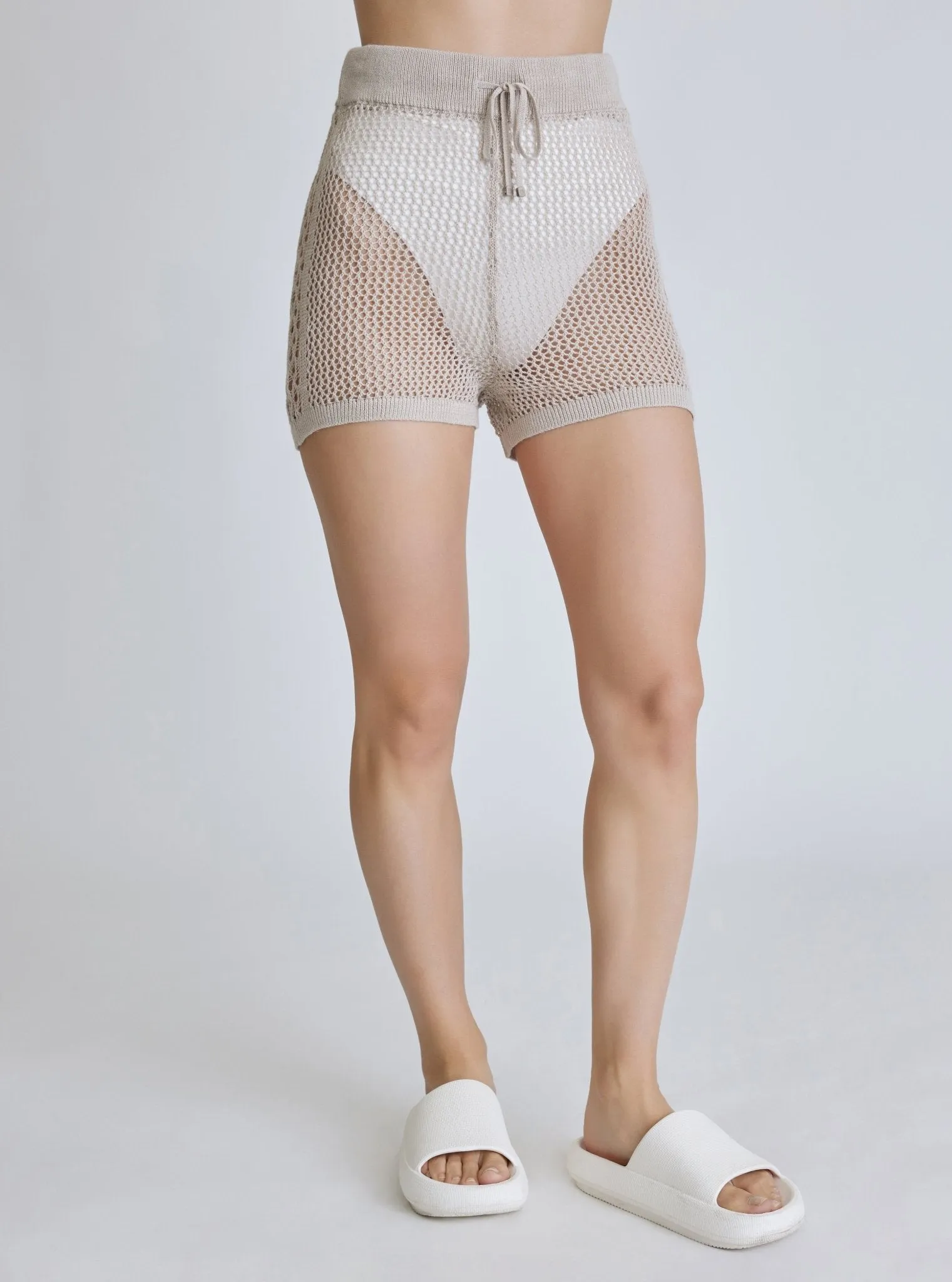 Margot Crochet Short - Pumice