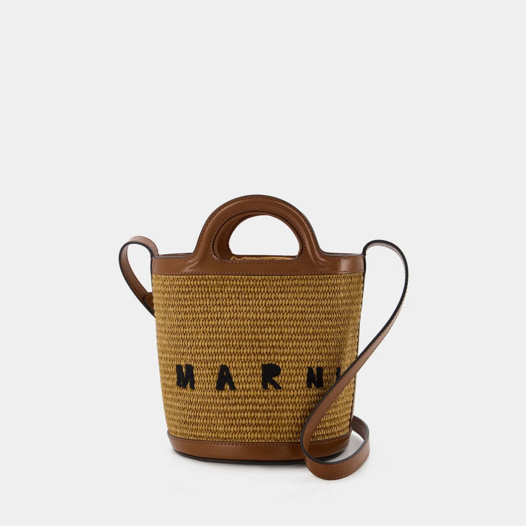 Marni  Mini Bucket Handbag - Marni - Raw Sienna - Leather