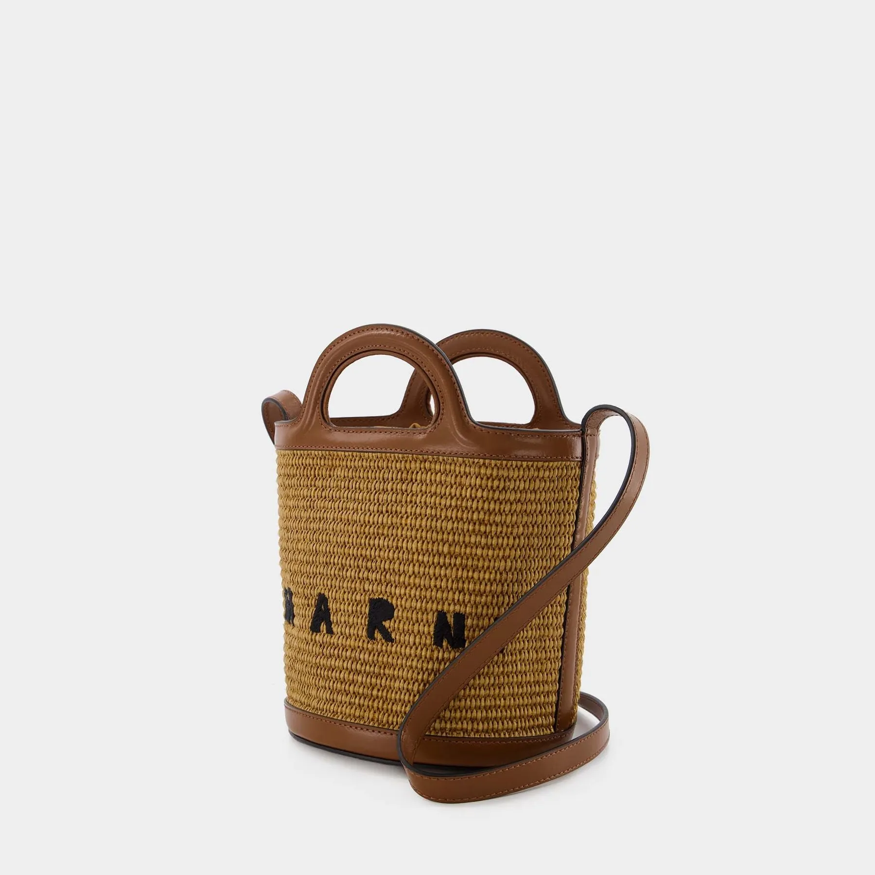 Marni  Mini Bucket Handbag - Marni - Raw Sienna - Leather