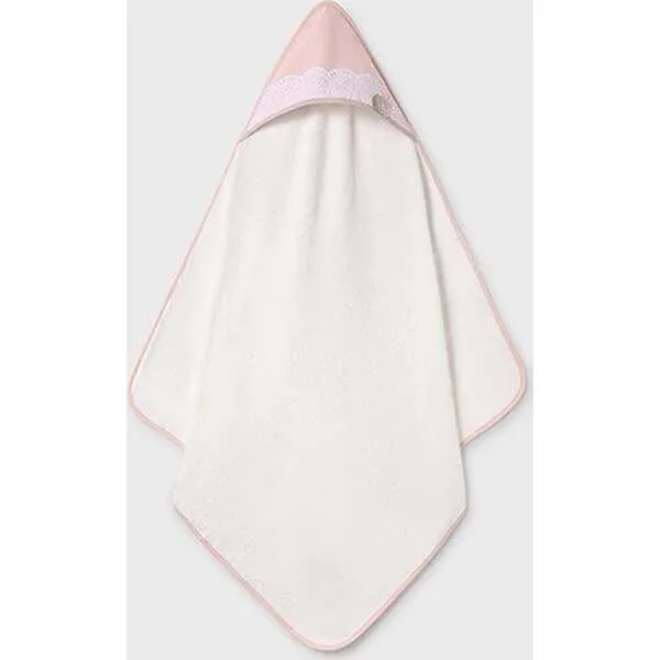 Mayoral Hooded Cotton Towel, White