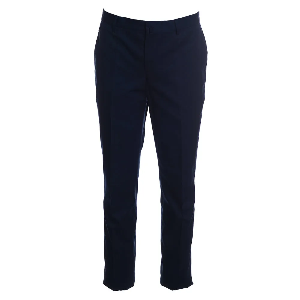 Men's Hackett Luxury Cotton Suit Trousers in Bright Navy