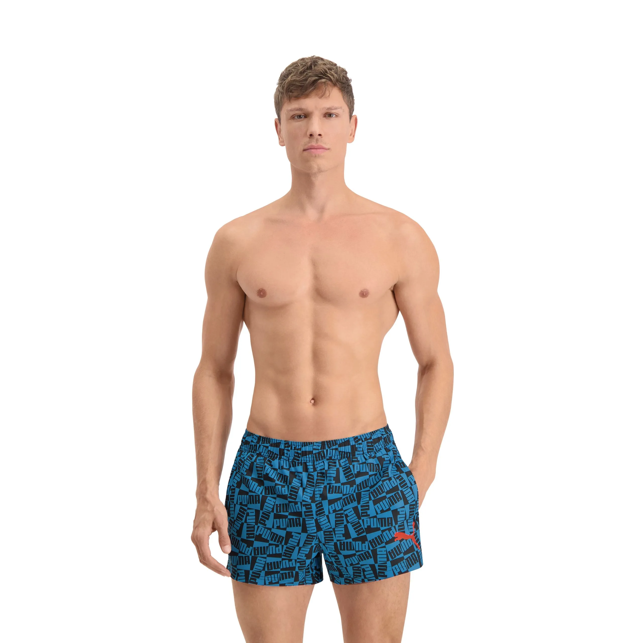 Mens Puma Block Logo Shorts