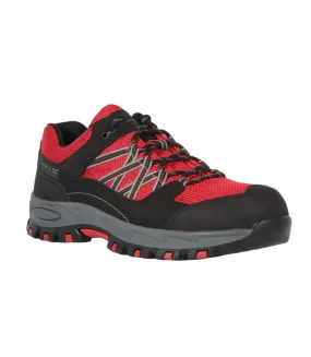 Mens sandstone safety trainers red/black Regatta