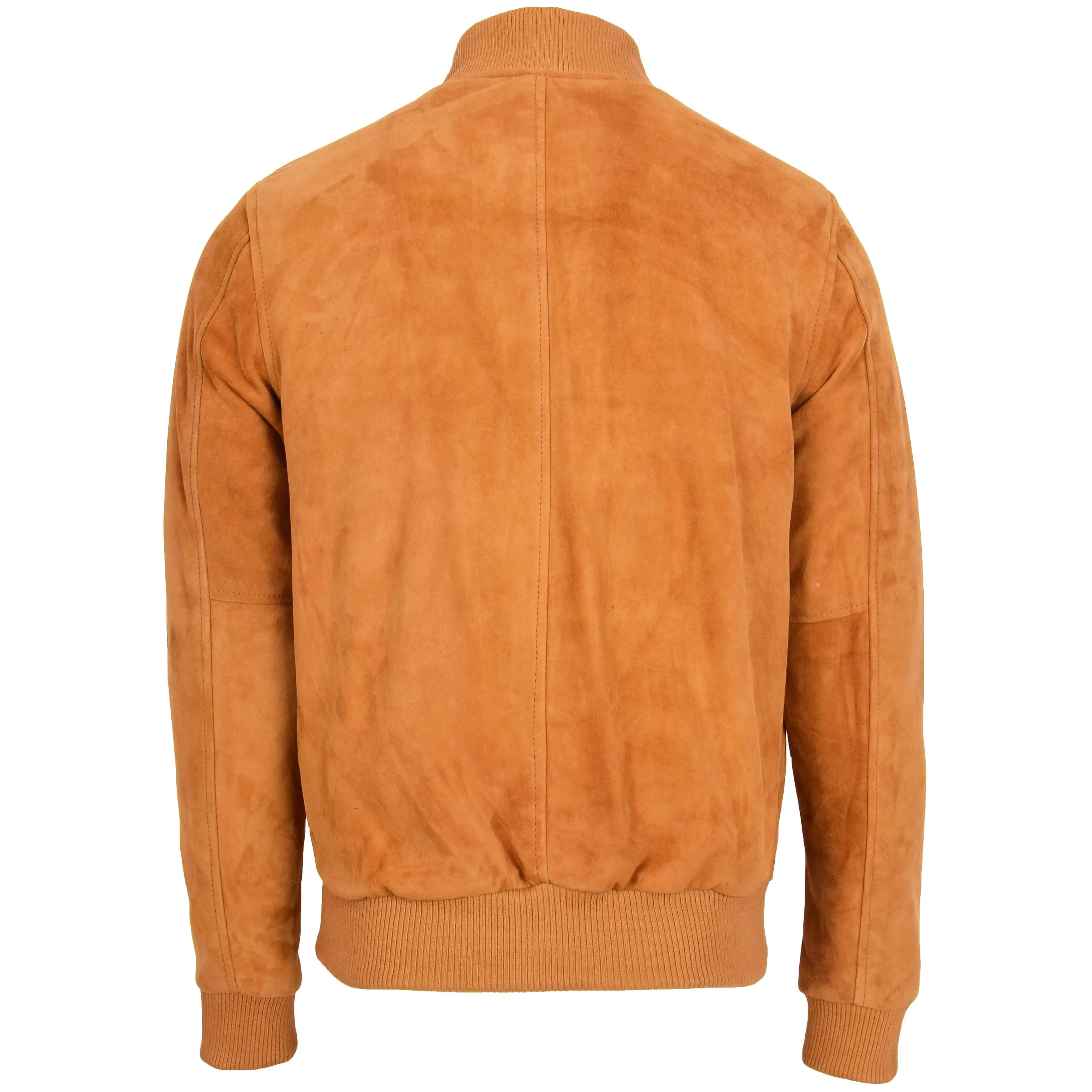 Mens Suede MA-1 Bomber Jacket Trevor Tan