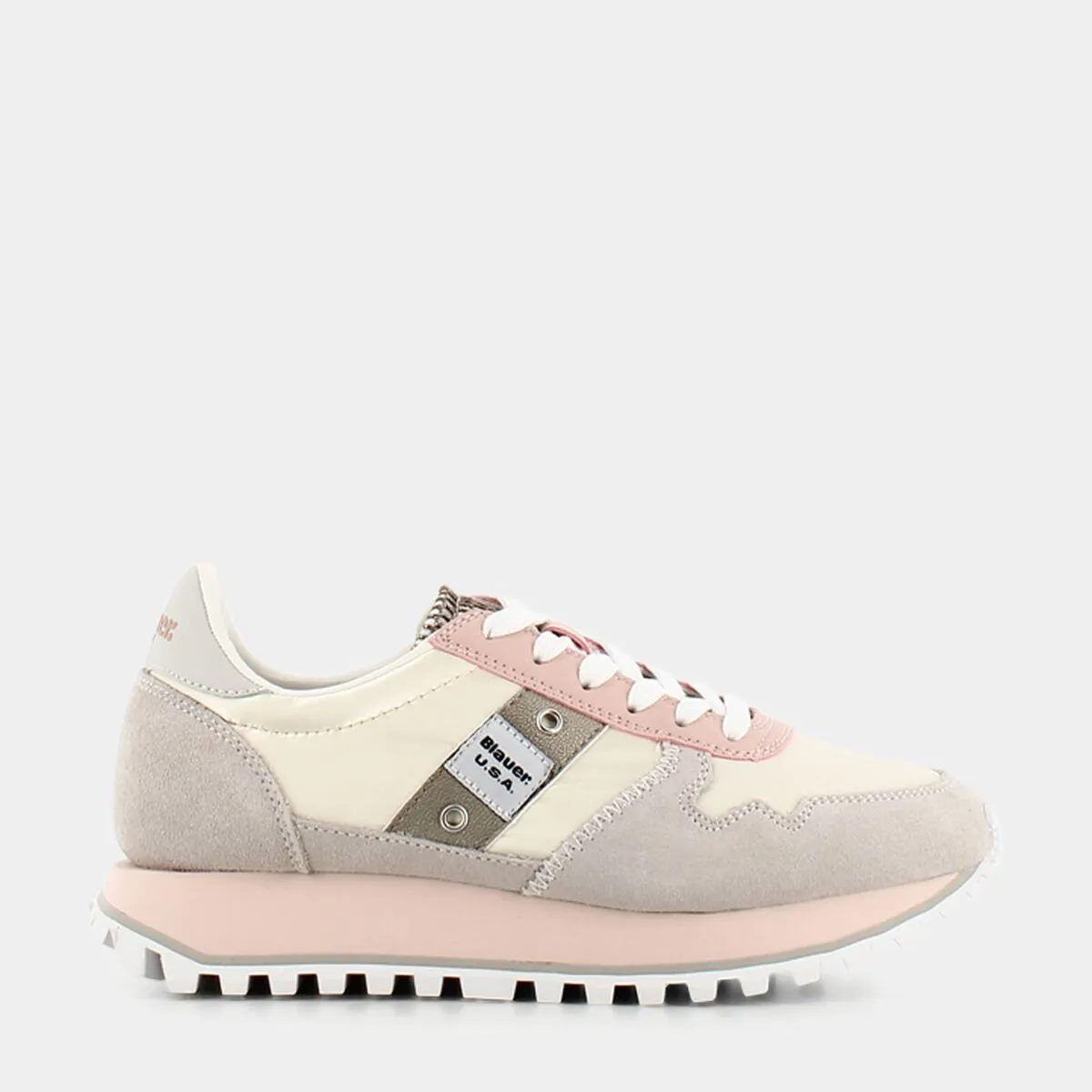 MILLEN01-WHITE/NUDE- SNEAKERS