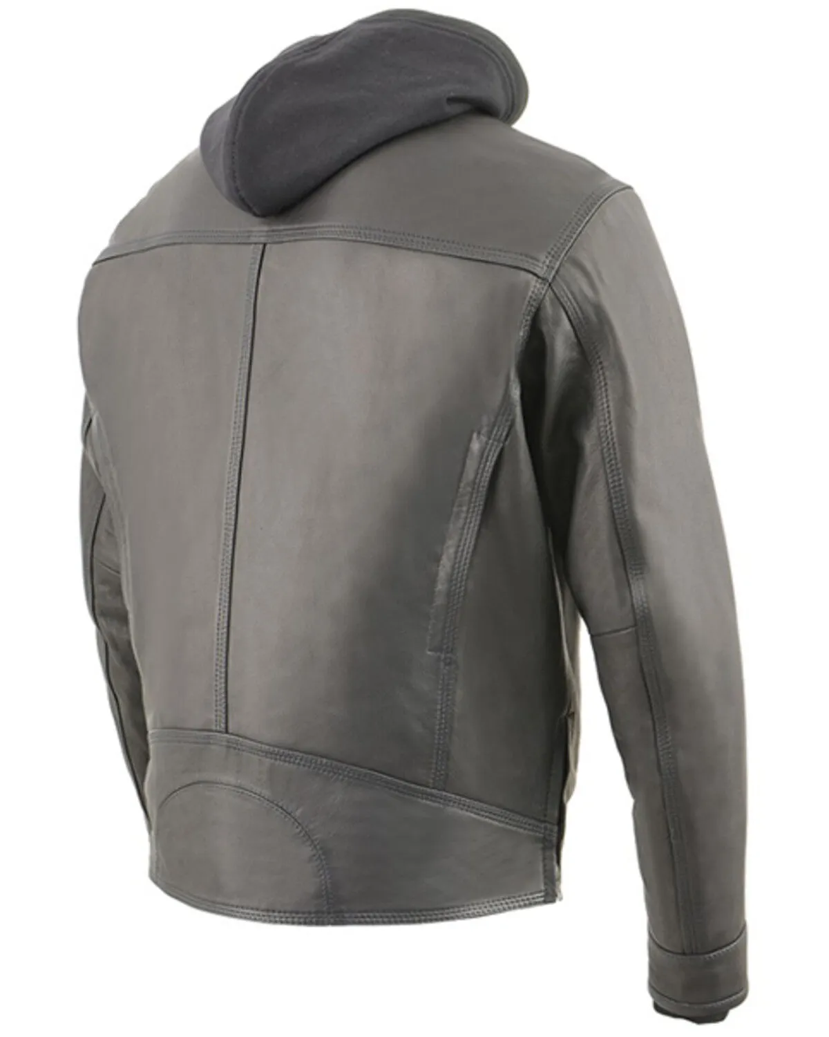 Milwaukee Leather Men's Lightweight Vented Scooter Style Leather Motorcycle Jacket - 4X