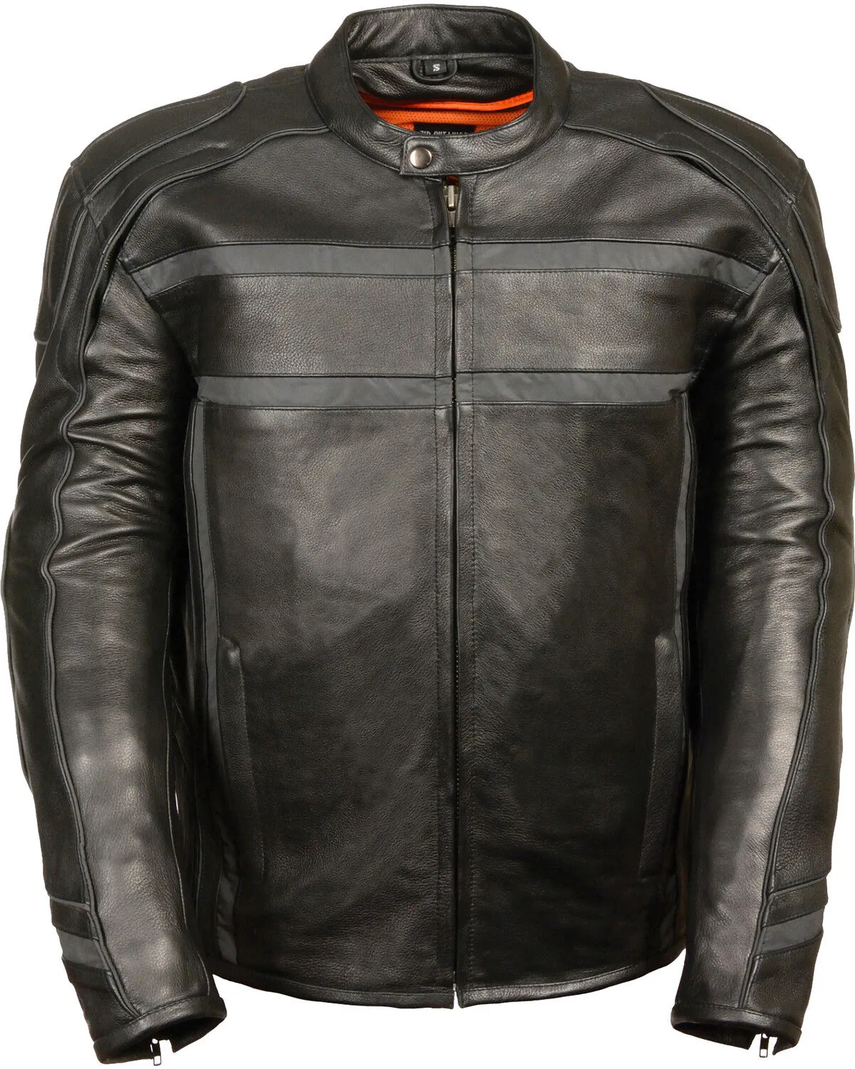 Milwaukee Leather Men's Reflective Band Scooter Jacket - Big 4X