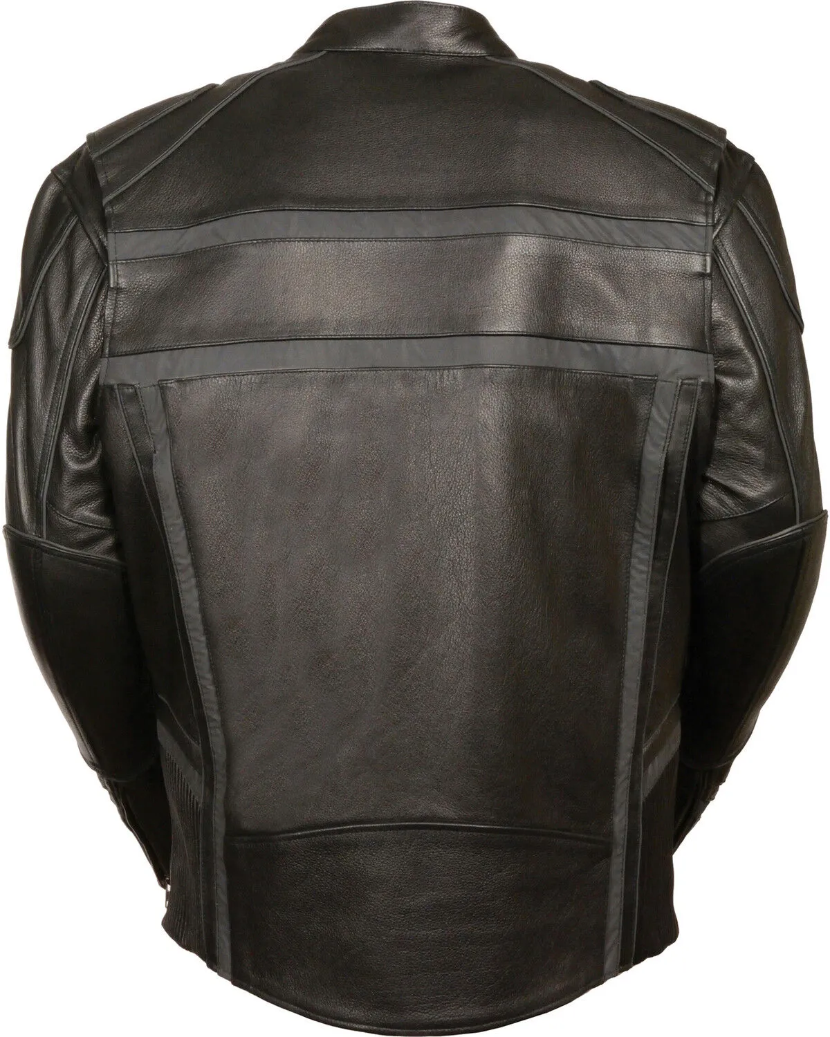 Milwaukee Leather Men's Reflective Band Scooter Jacket - Big 4X