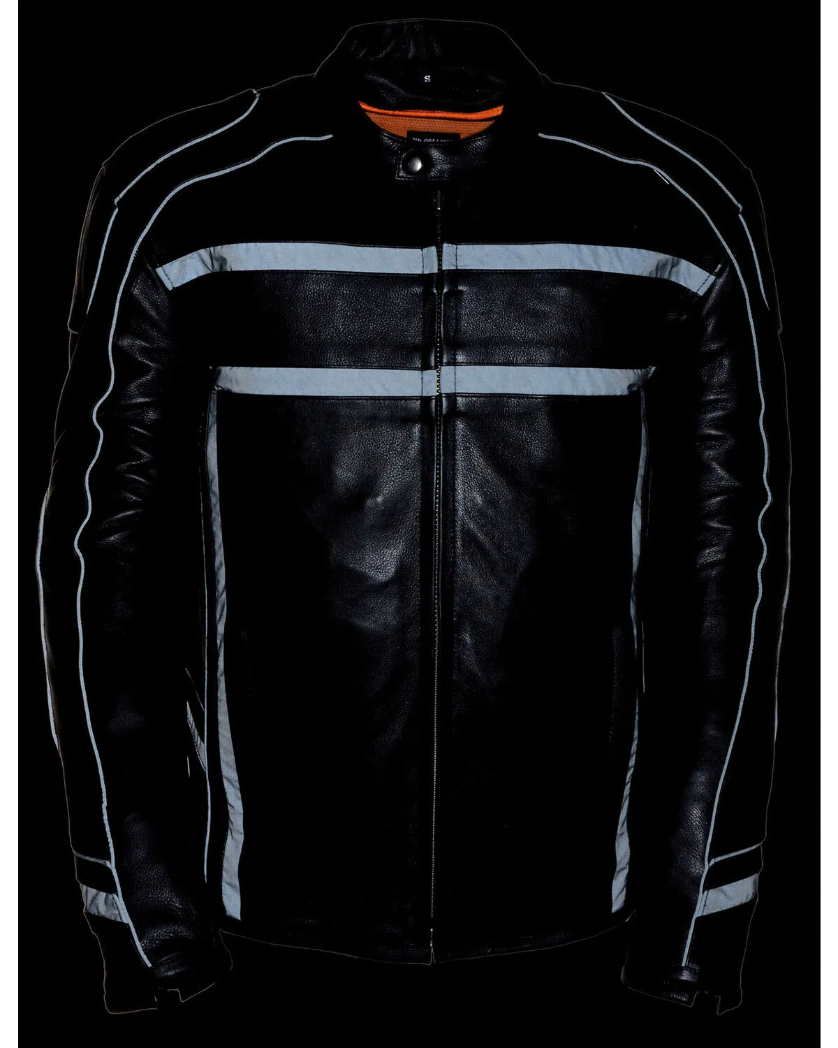 Milwaukee Leather Men's Reflective Band Scooter Jacket - Big 4X