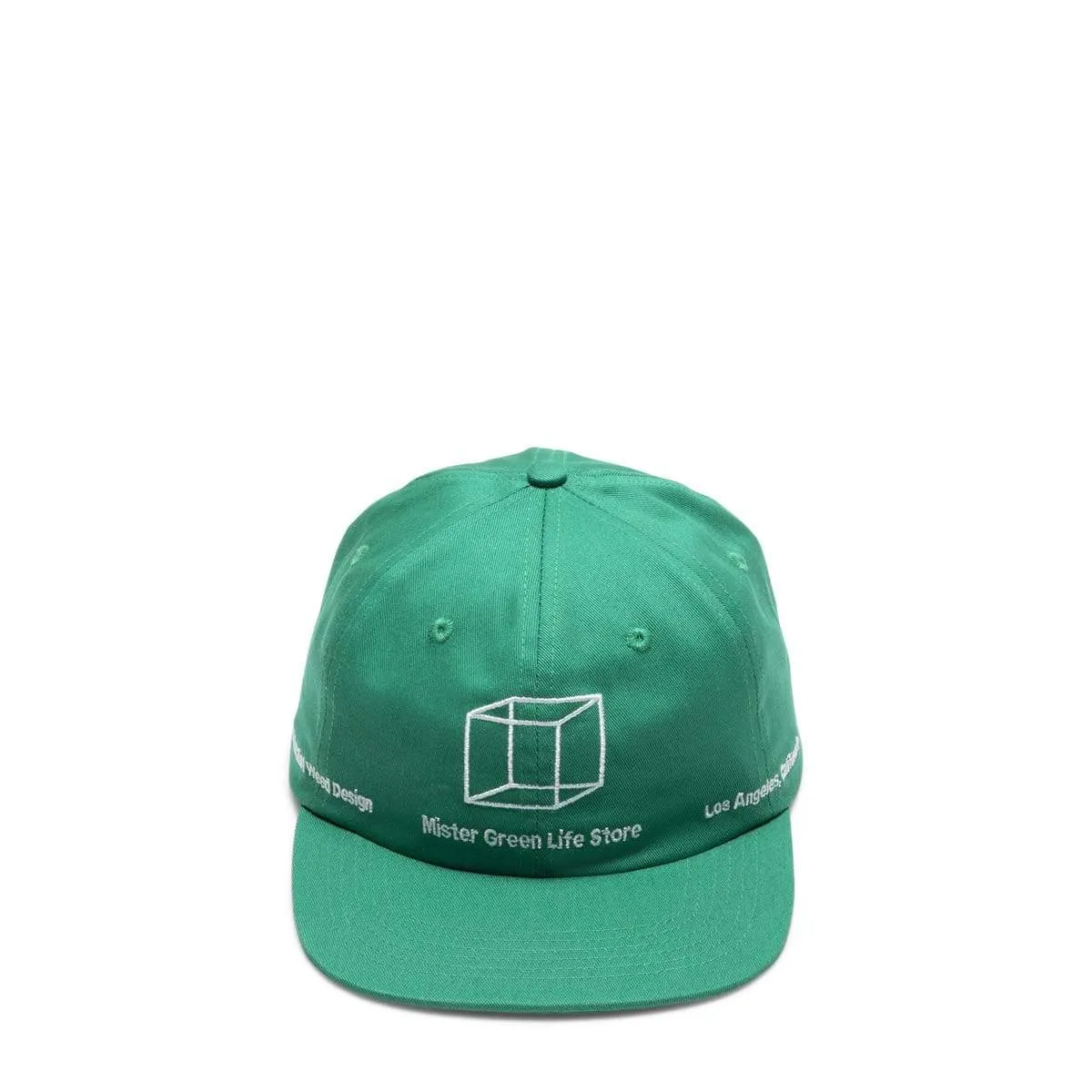 MINIMALIST WEED DESIGN SHOP HAT Kelly