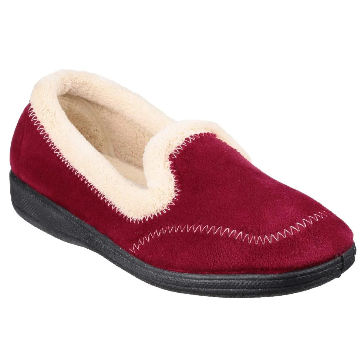 Mirak Maier Memory Foam Slipper Burgundy