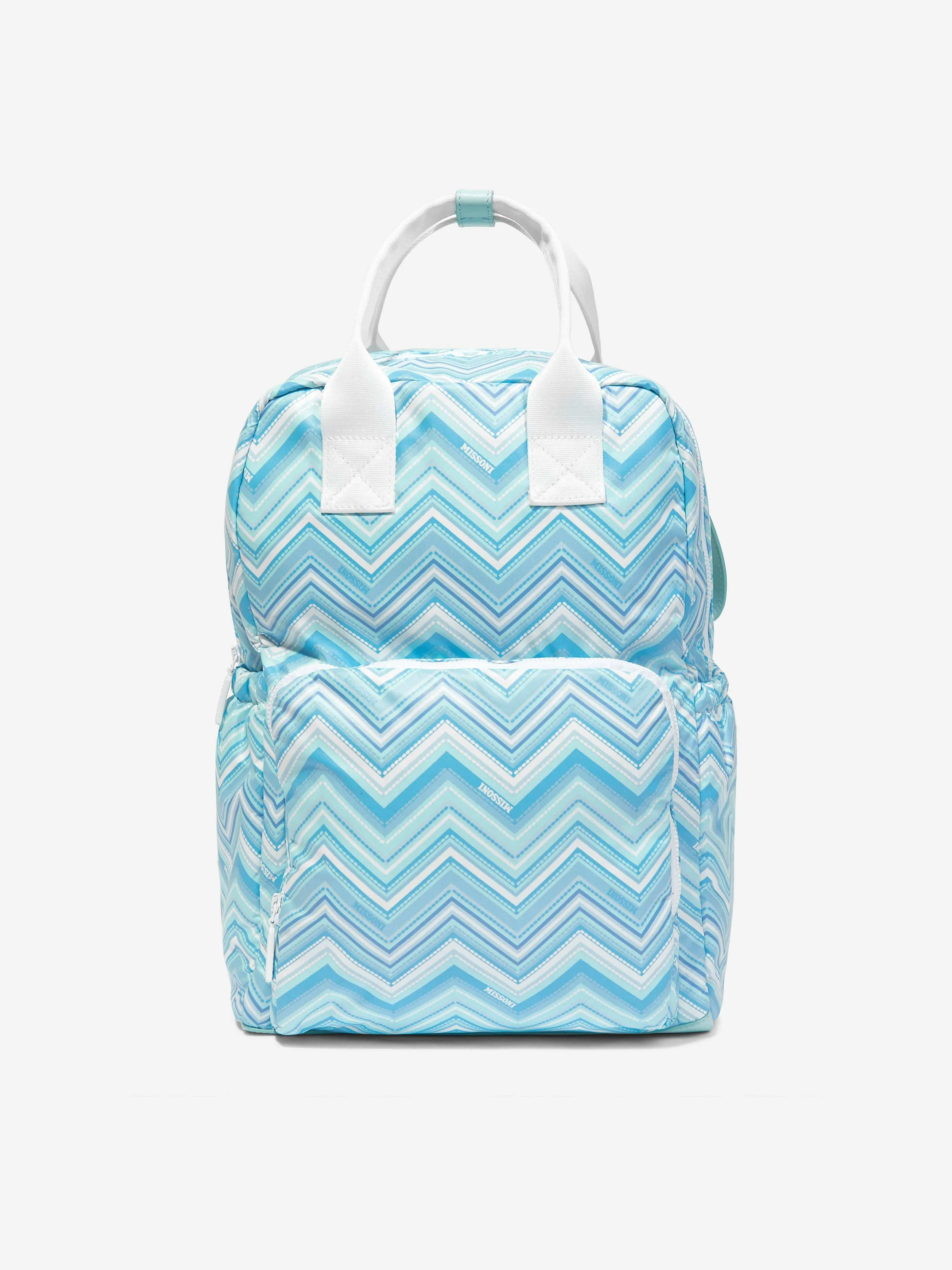 Missoni Baby Boys Zigzag Backpack Changing Bag in Blue