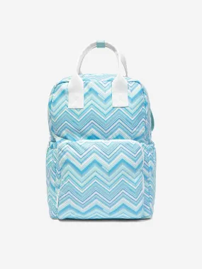 Missoni Baby Boys Zigzag Backpack Changing Bag in Blue